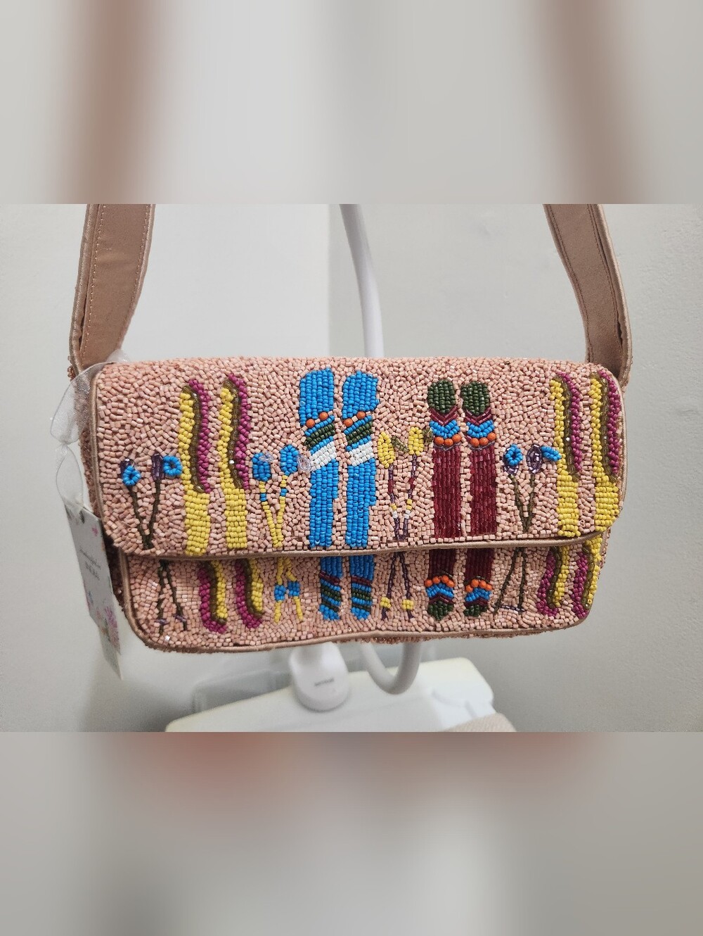 Beaded Ski Multicolor Clutch!